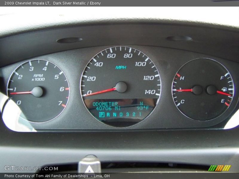 Dark Silver Metallic / Ebony 2009 Chevrolet Impala LT