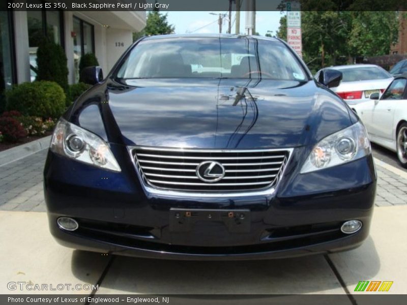 Black Sapphire Pearl / Light Gray 2007 Lexus ES 350