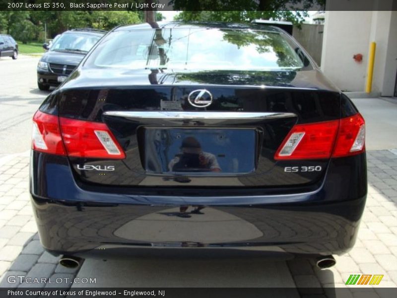 Black Sapphire Pearl / Light Gray 2007 Lexus ES 350