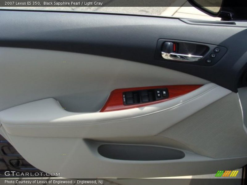 Black Sapphire Pearl / Light Gray 2007 Lexus ES 350