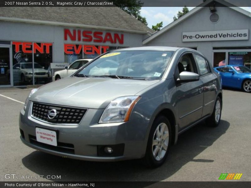 Magnetic Gray / Charcoal/Steel 2007 Nissan Sentra 2.0 SL