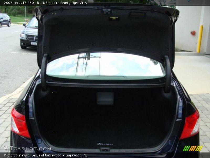 Black Sapphire Pearl / Light Gray 2007 Lexus ES 350