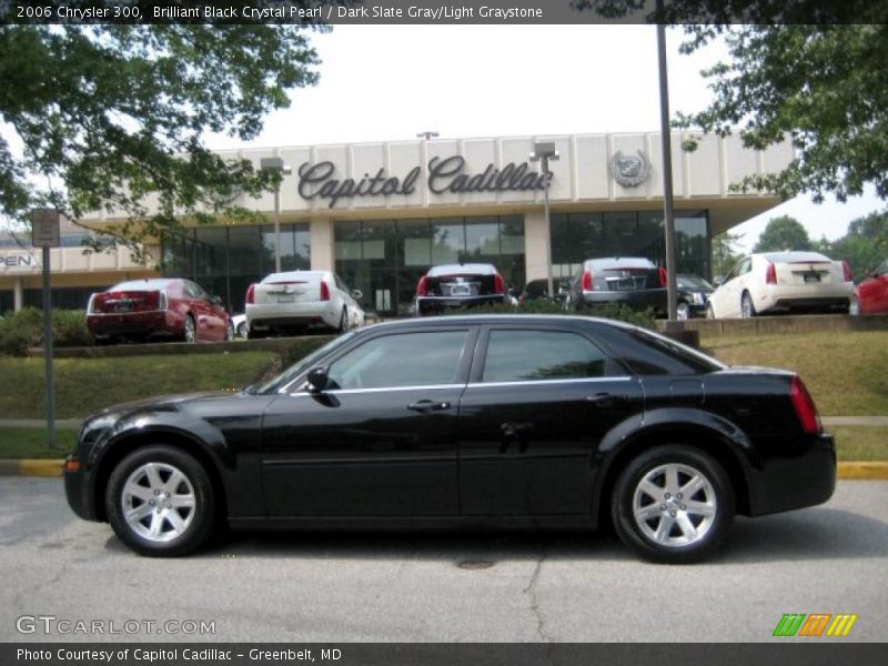 Brilliant Black Crystal Pearl / Dark Slate Gray/Light Graystone 2006 Chrysler 300