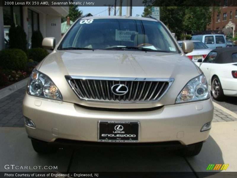 Savannah Metallic / Ivory 2008 Lexus RX 350 AWD