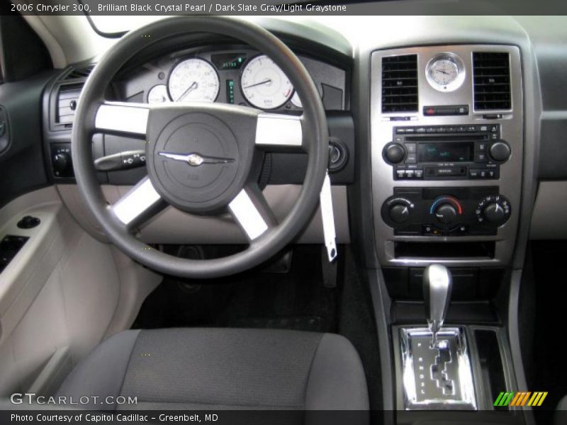 Brilliant Black Crystal Pearl / Dark Slate Gray/Light Graystone 2006 Chrysler 300