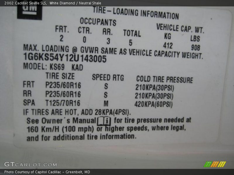 White Diamond / Neutral Shale 2002 Cadillac Seville SLS