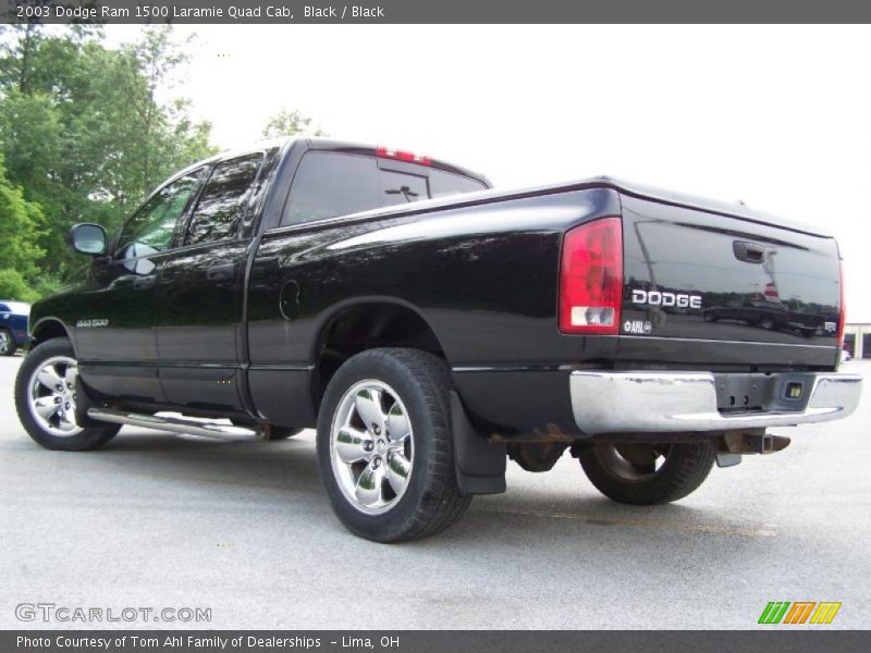 Black / Black 2003 Dodge Ram 1500 Laramie Quad Cab