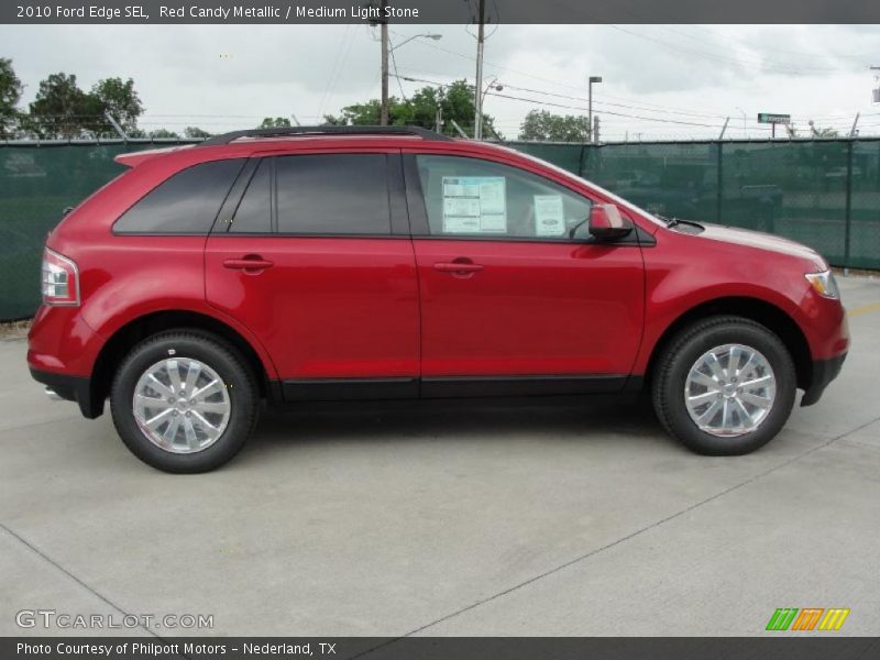 Red Candy Metallic / Medium Light Stone 2010 Ford Edge SEL
