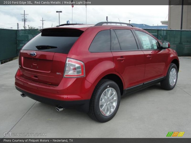 Red Candy Metallic / Medium Light Stone 2010 Ford Edge SEL