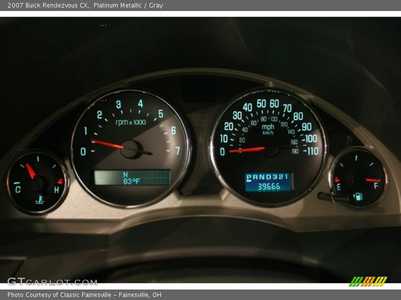 Platinum Metallic / Gray 2007 Buick Rendezvous CX