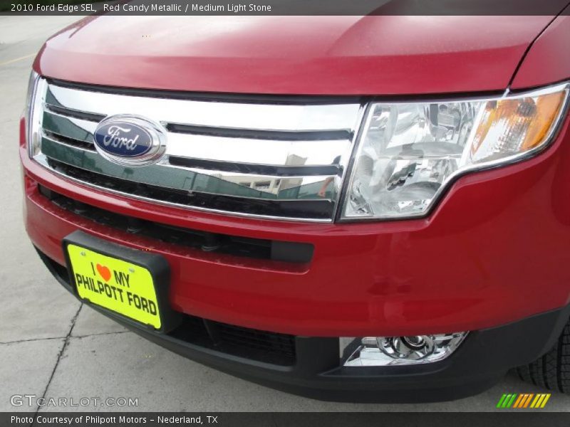 Red Candy Metallic / Medium Light Stone 2010 Ford Edge SEL