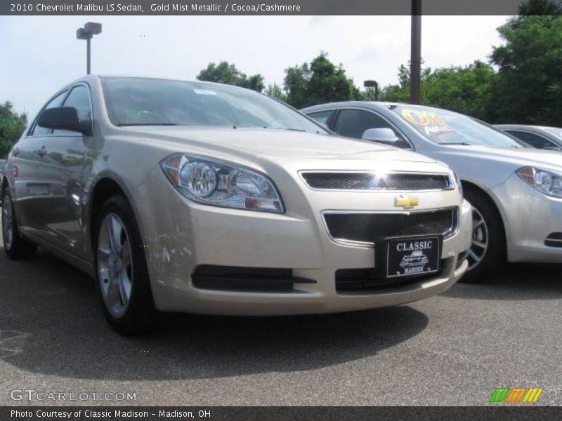 Gold Mist Metallic / Cocoa/Cashmere 2010 Chevrolet Malibu LS Sedan