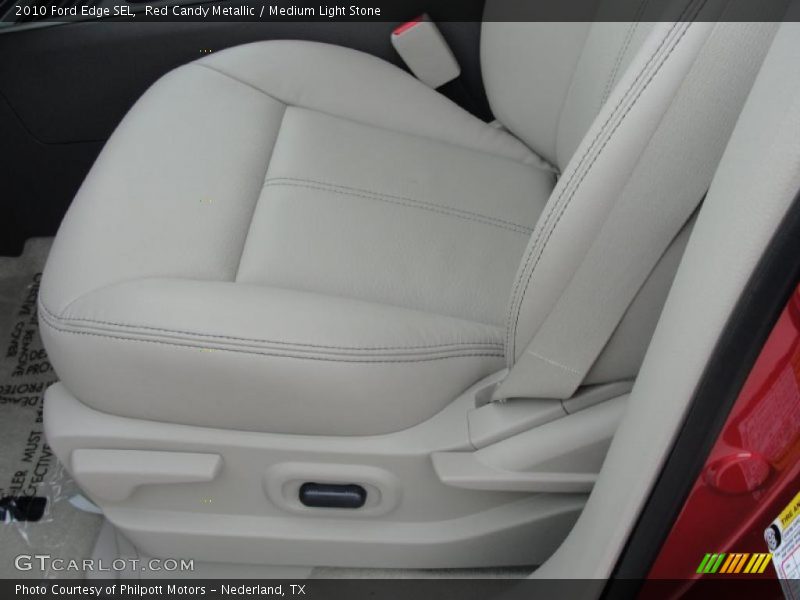 Red Candy Metallic / Medium Light Stone 2010 Ford Edge SEL