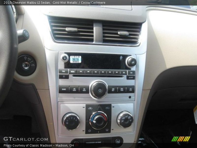 Gold Mist Metallic / Cocoa/Cashmere 2010 Chevrolet Malibu LS Sedan