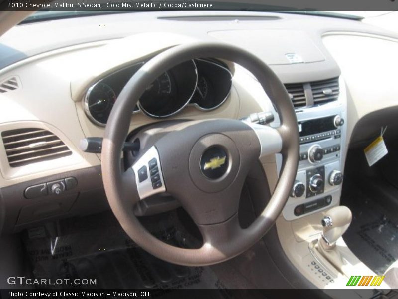 Gold Mist Metallic / Cocoa/Cashmere 2010 Chevrolet Malibu LS Sedan