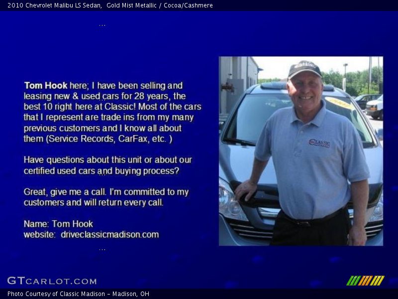 Gold Mist Metallic / Cocoa/Cashmere 2010 Chevrolet Malibu LS Sedan