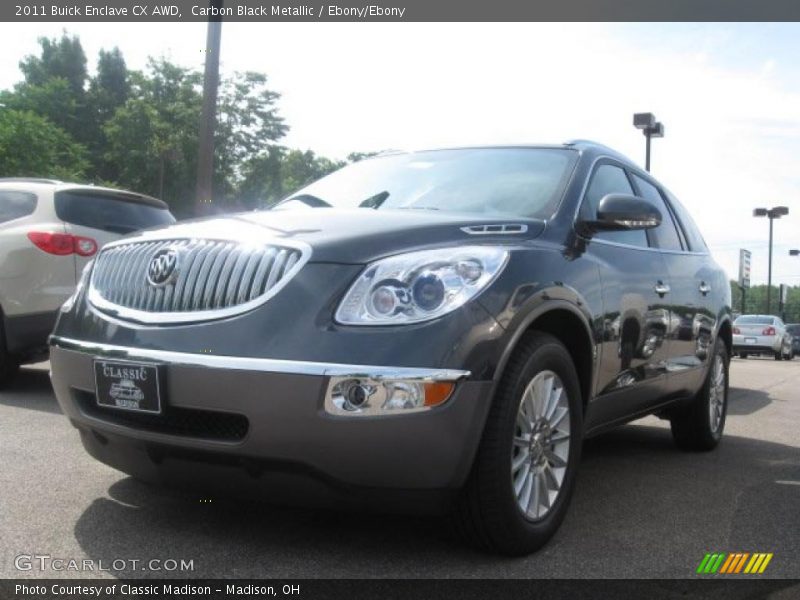 Carbon Black Metallic / Ebony/Ebony 2011 Buick Enclave CX AWD