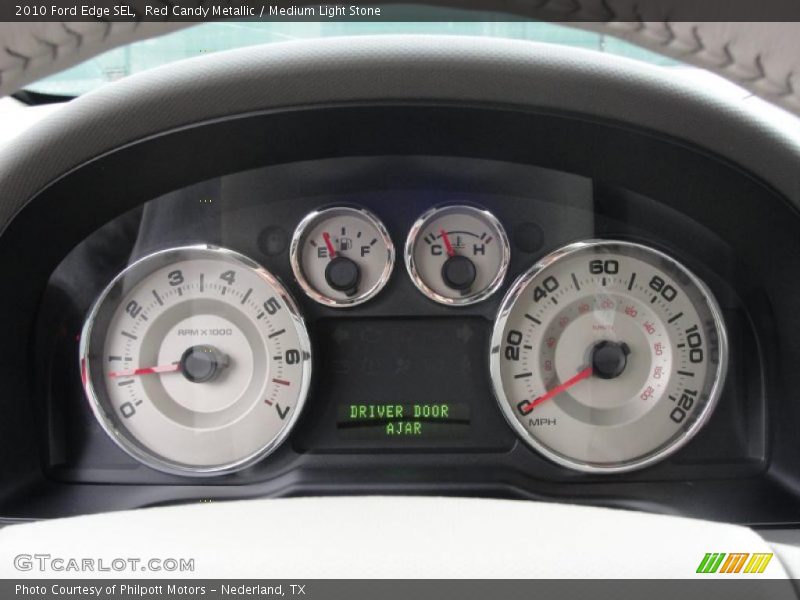 Red Candy Metallic / Medium Light Stone 2010 Ford Edge SEL