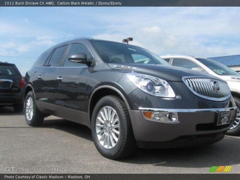 Carbon Black Metallic / Ebony/Ebony 2011 Buick Enclave CX AWD