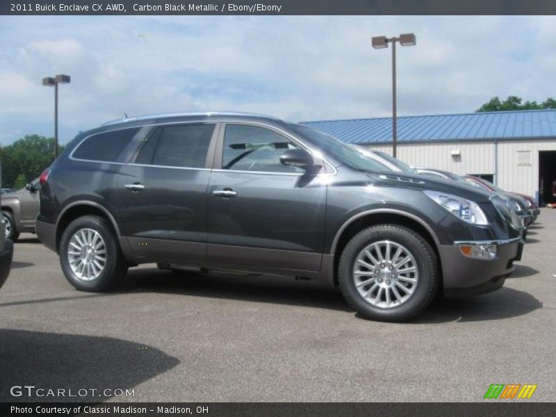 Carbon Black Metallic / Ebony/Ebony 2011 Buick Enclave CX AWD