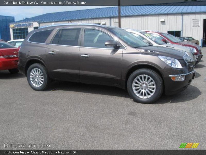 Cocoa Metallic / Ebony/Ebony 2011 Buick Enclave CX