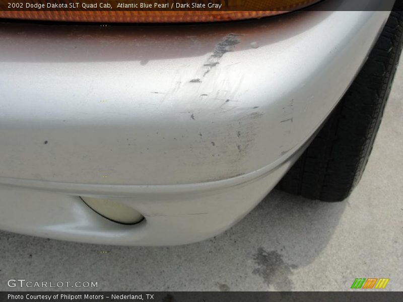 Atlantic Blue Pearl / Dark Slate Gray 2002 Dodge Dakota SLT Quad Cab