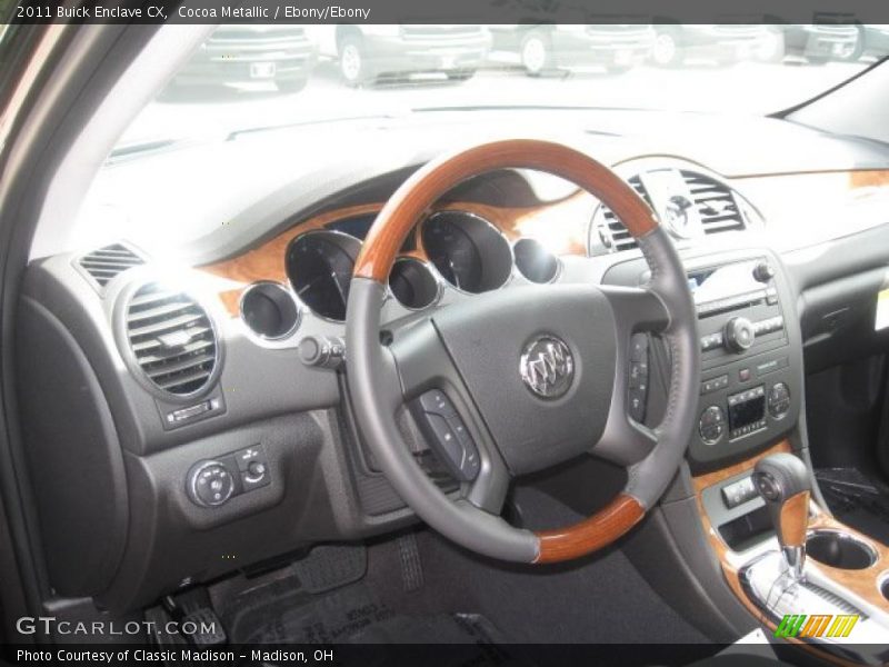 Cocoa Metallic / Ebony/Ebony 2011 Buick Enclave CX