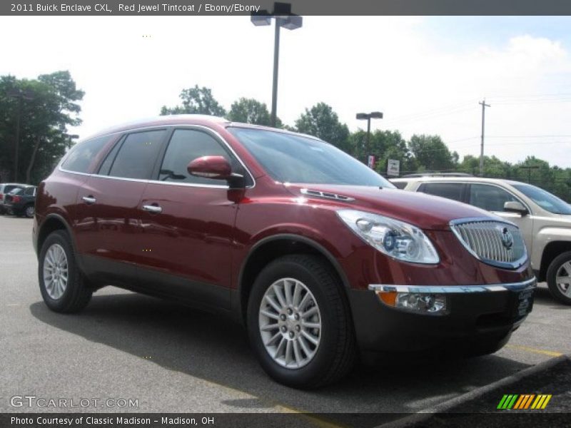 Red Jewel Tintcoat / Ebony/Ebony 2011 Buick Enclave CXL