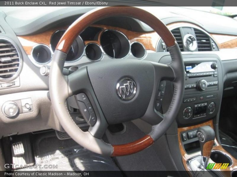 Red Jewel Tintcoat / Ebony/Ebony 2011 Buick Enclave CXL