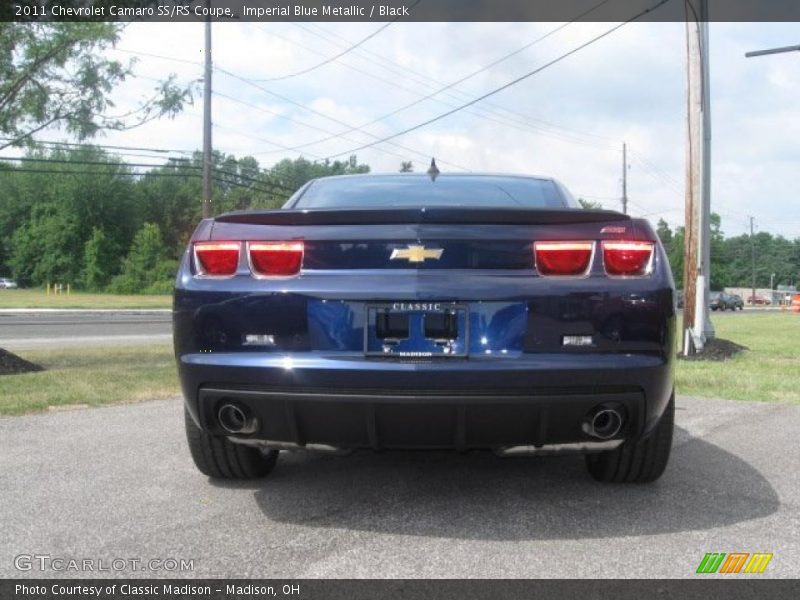 Imperial Blue Metallic / Black 2011 Chevrolet Camaro SS/RS Coupe