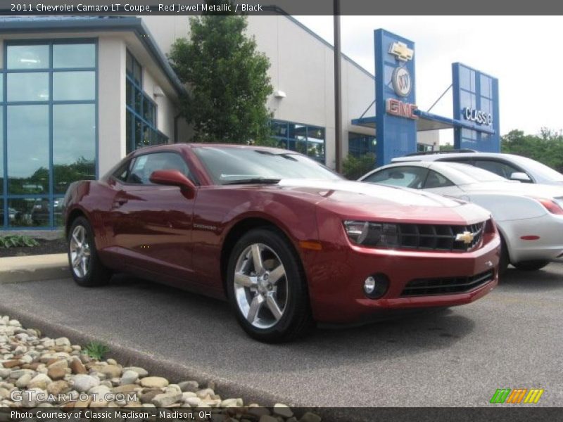 Red Jewel Metallic / Black 2011 Chevrolet Camaro LT Coupe