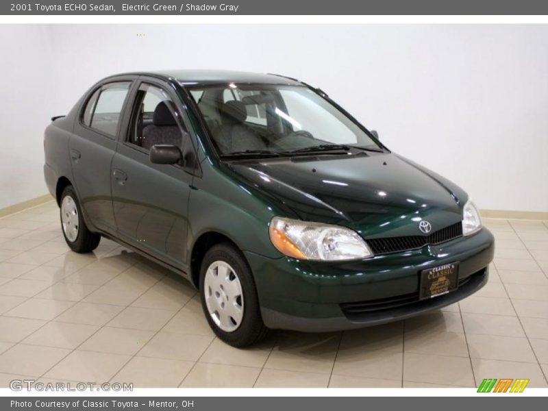 Electric Green / Shadow Gray 2001 Toyota ECHO Sedan
