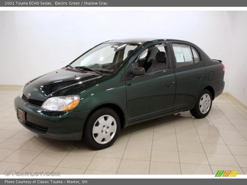 Electric Green / Shadow Gray 2001 Toyota ECHO Sedan