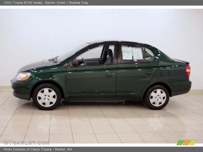 Electric Green / Shadow Gray 2001 Toyota ECHO Sedan