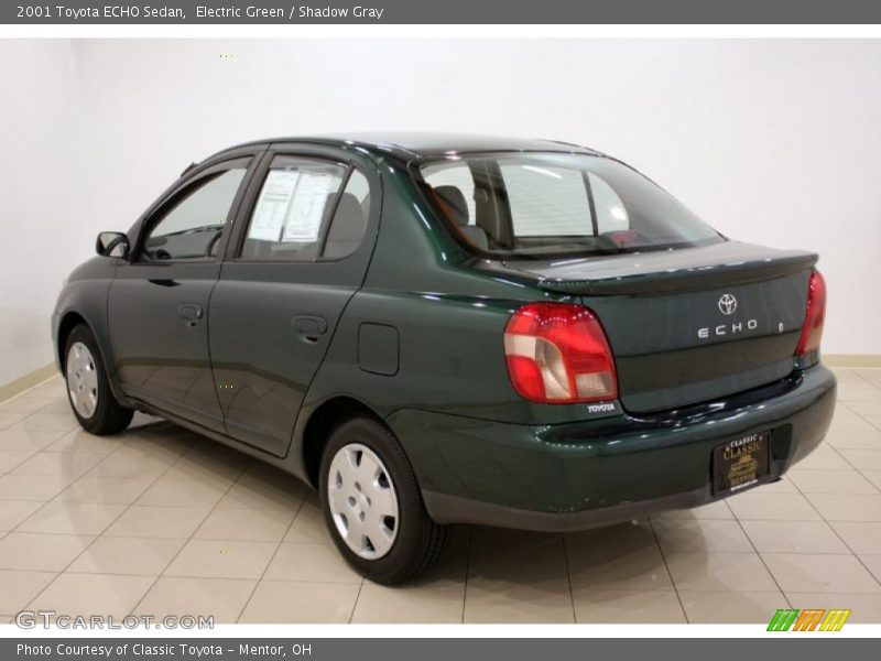 Electric Green / Shadow Gray 2001 Toyota ECHO Sedan