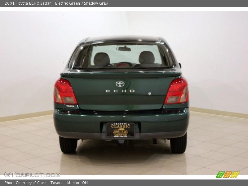 Electric Green / Shadow Gray 2001 Toyota ECHO Sedan