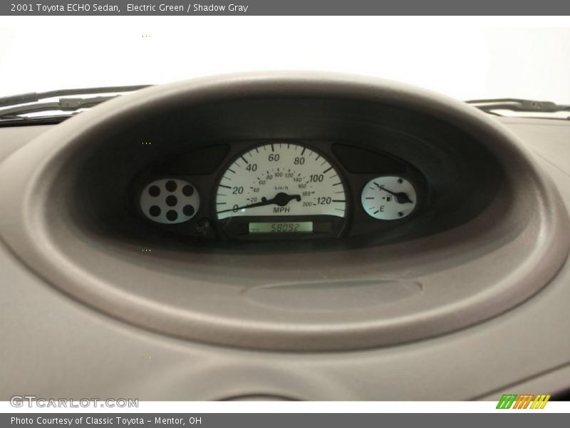 Electric Green / Shadow Gray 2001 Toyota ECHO Sedan
