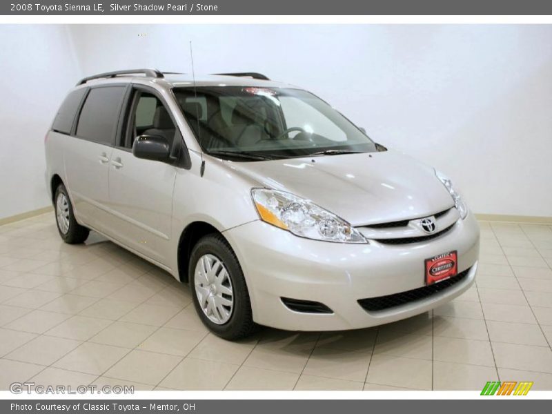 Silver Shadow Pearl / Stone 2008 Toyota Sienna LE