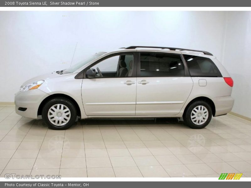 Silver Shadow Pearl / Stone 2008 Toyota Sienna LE