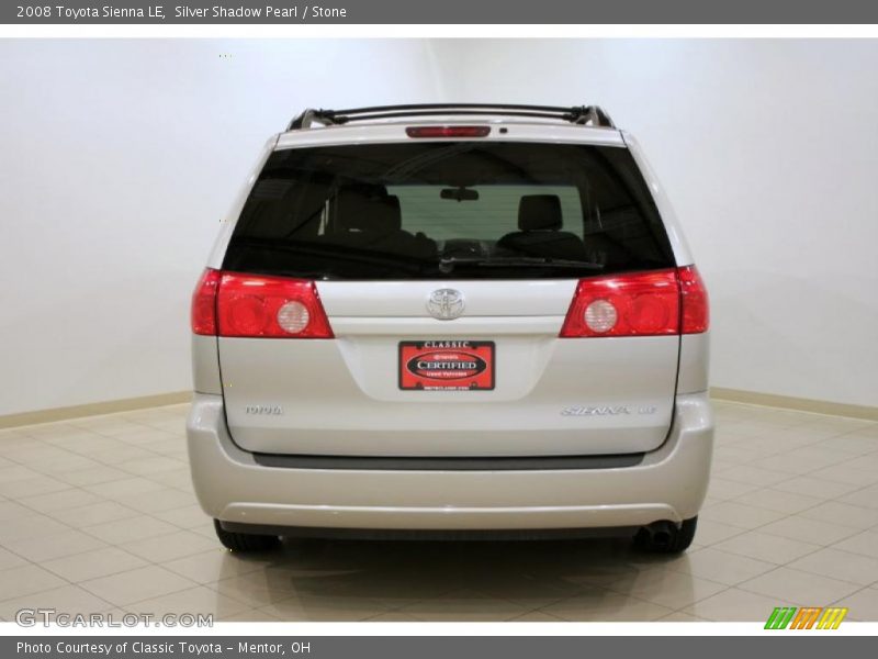 Silver Shadow Pearl / Stone 2008 Toyota Sienna LE