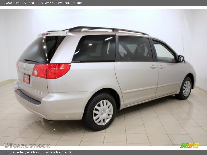 Silver Shadow Pearl / Stone 2008 Toyota Sienna LE