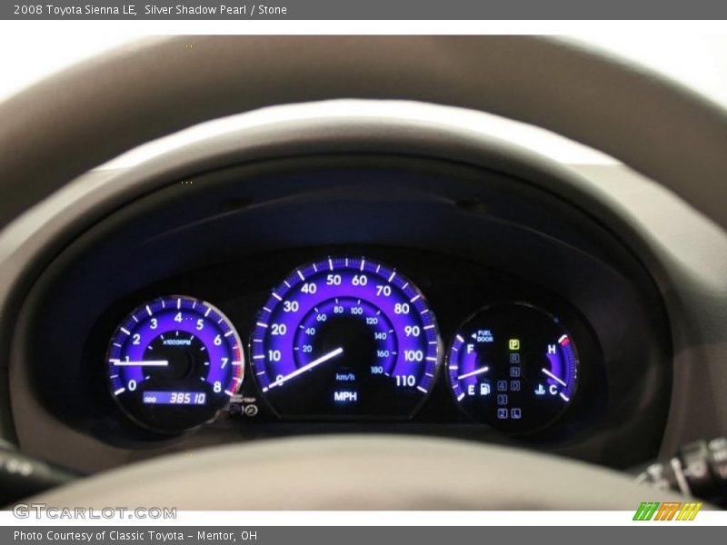 Silver Shadow Pearl / Stone 2008 Toyota Sienna LE
