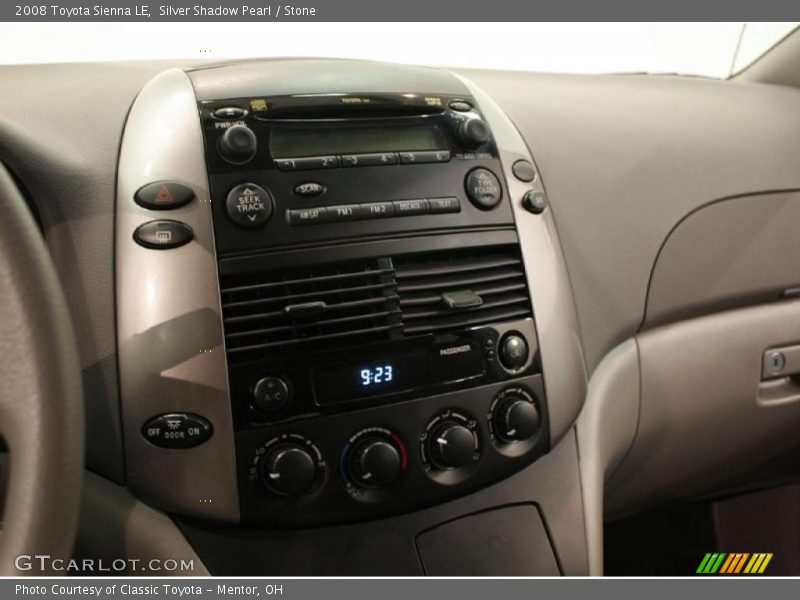 Silver Shadow Pearl / Stone 2008 Toyota Sienna LE