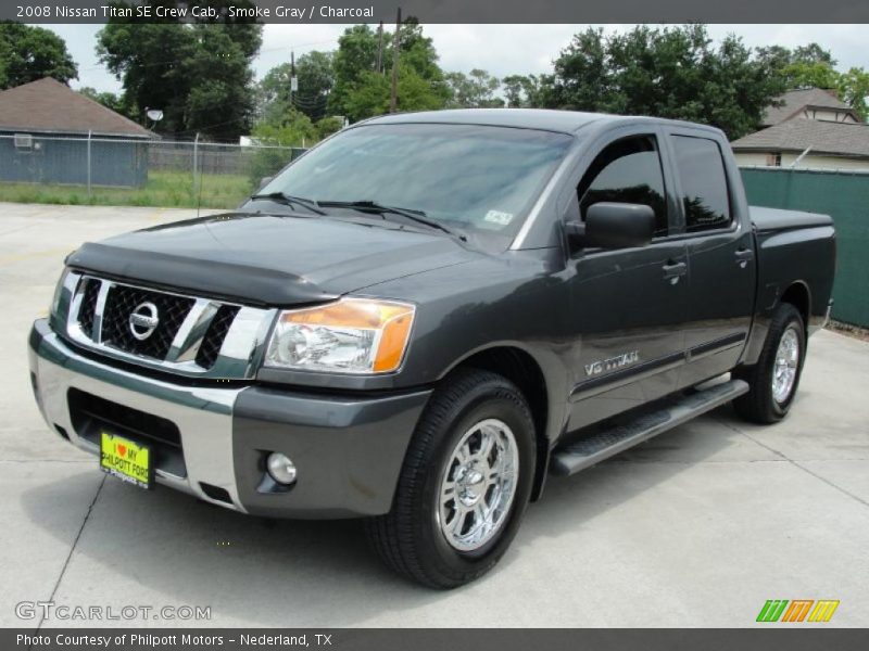 Smoke Gray / Charcoal 2008 Nissan Titan SE Crew Cab