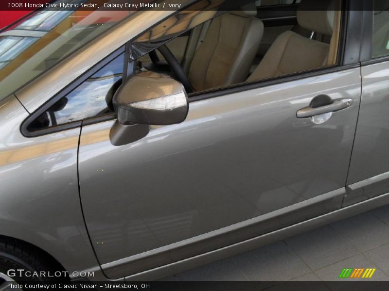 Galaxy Gray Metallic / Ivory 2008 Honda Civic Hybrid Sedan