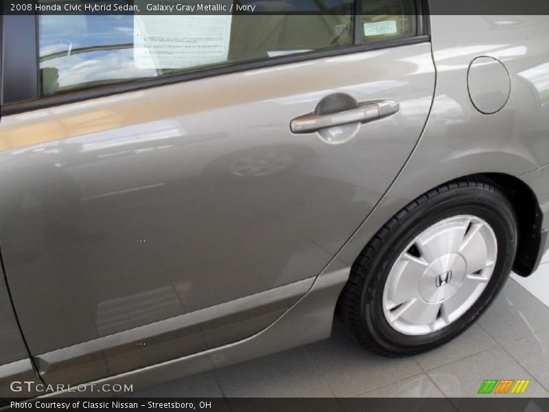 Galaxy Gray Metallic / Ivory 2008 Honda Civic Hybrid Sedan