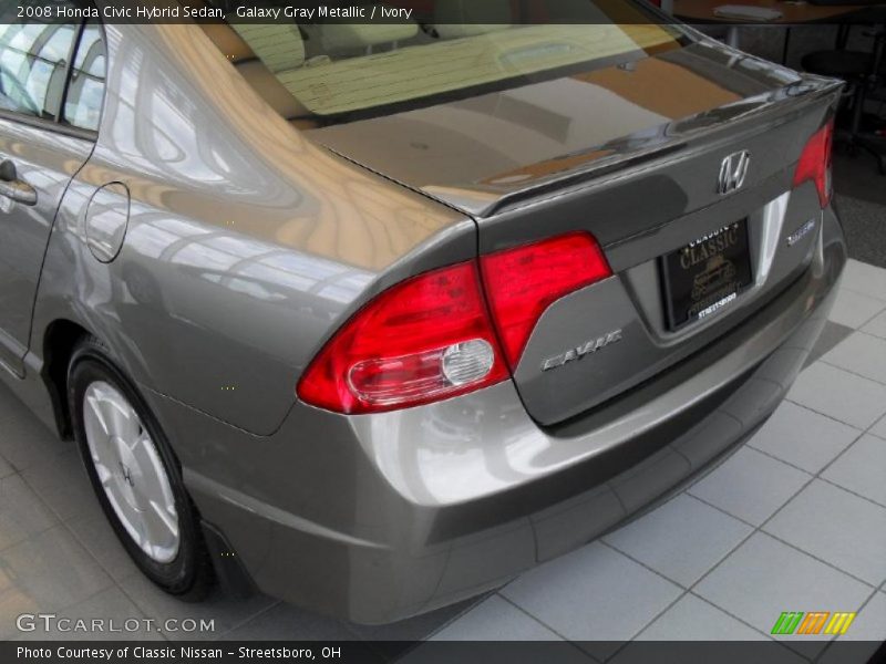 Galaxy Gray Metallic / Ivory 2008 Honda Civic Hybrid Sedan