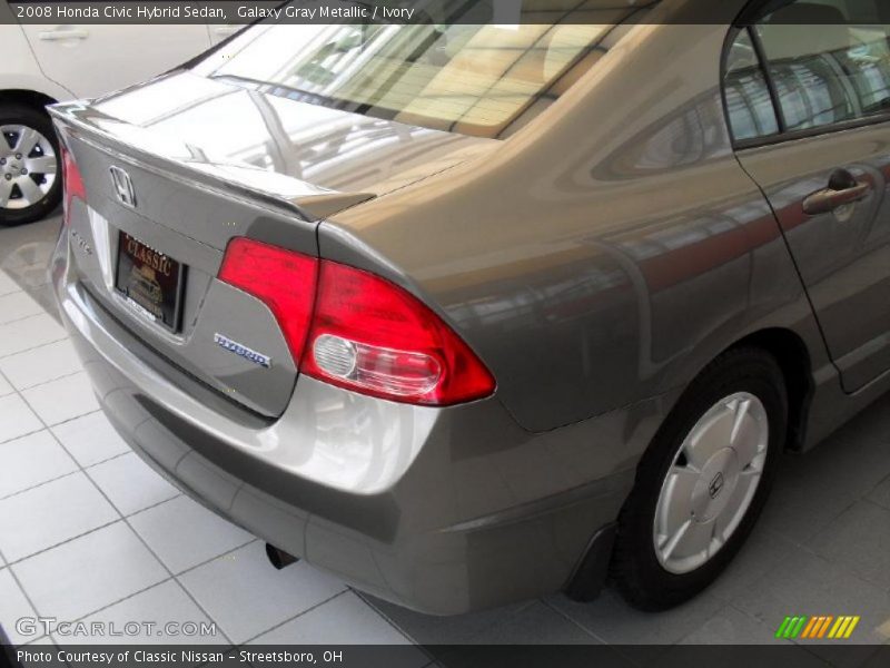 Galaxy Gray Metallic / Ivory 2008 Honda Civic Hybrid Sedan