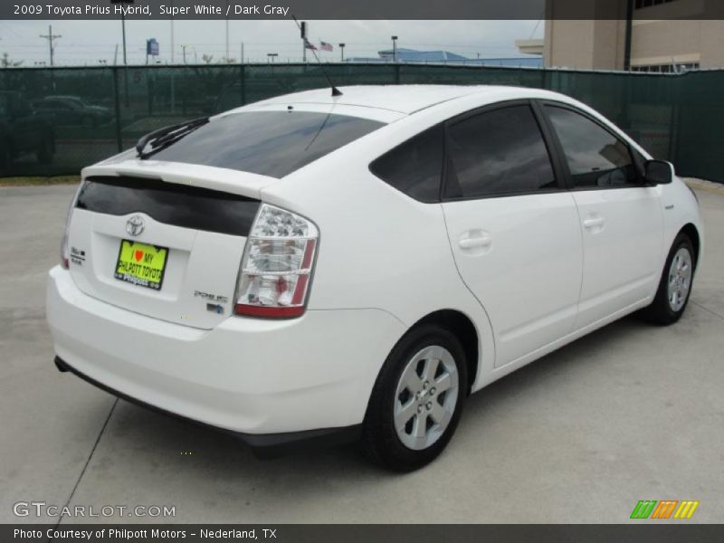 Super White / Dark Gray 2009 Toyota Prius Hybrid