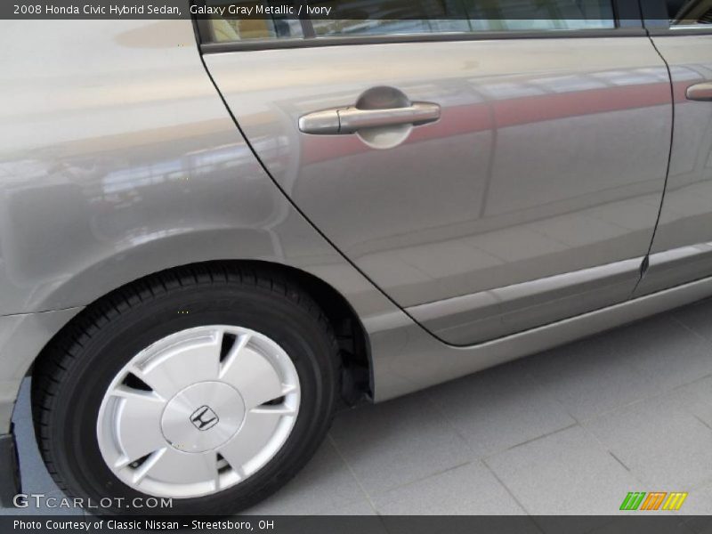 Galaxy Gray Metallic / Ivory 2008 Honda Civic Hybrid Sedan